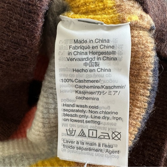 Madewell 100% Cashmere Sweater Reedham Stripe XS - Picture 9 of 10